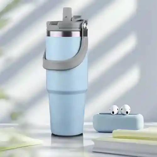 Termo Botella Recipiente Térmico Manija Superior Inoxidable