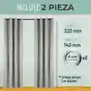 Cortina 100% Blackout Engomada Termica X2 Casatua Tipo Lino