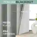 Cortina 100% Blackout Engomada Termica X2 Casatua Tipo Lino