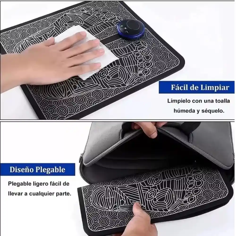 Tapete Masajeador Electro Estimulador De Pies Circulación Acupuntura