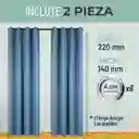 Cortina 100% Blackout Engomada Termica X2 Casatua Tipo Lino