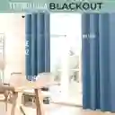 Cortina 100% Blackout Engomada Termica X2 Casatua Tipo Lino