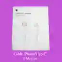 Cable Iphone / Tipo C 2 Metros