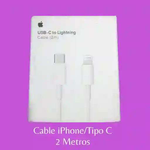 Cable Iphone / Tipo C 2 Metros