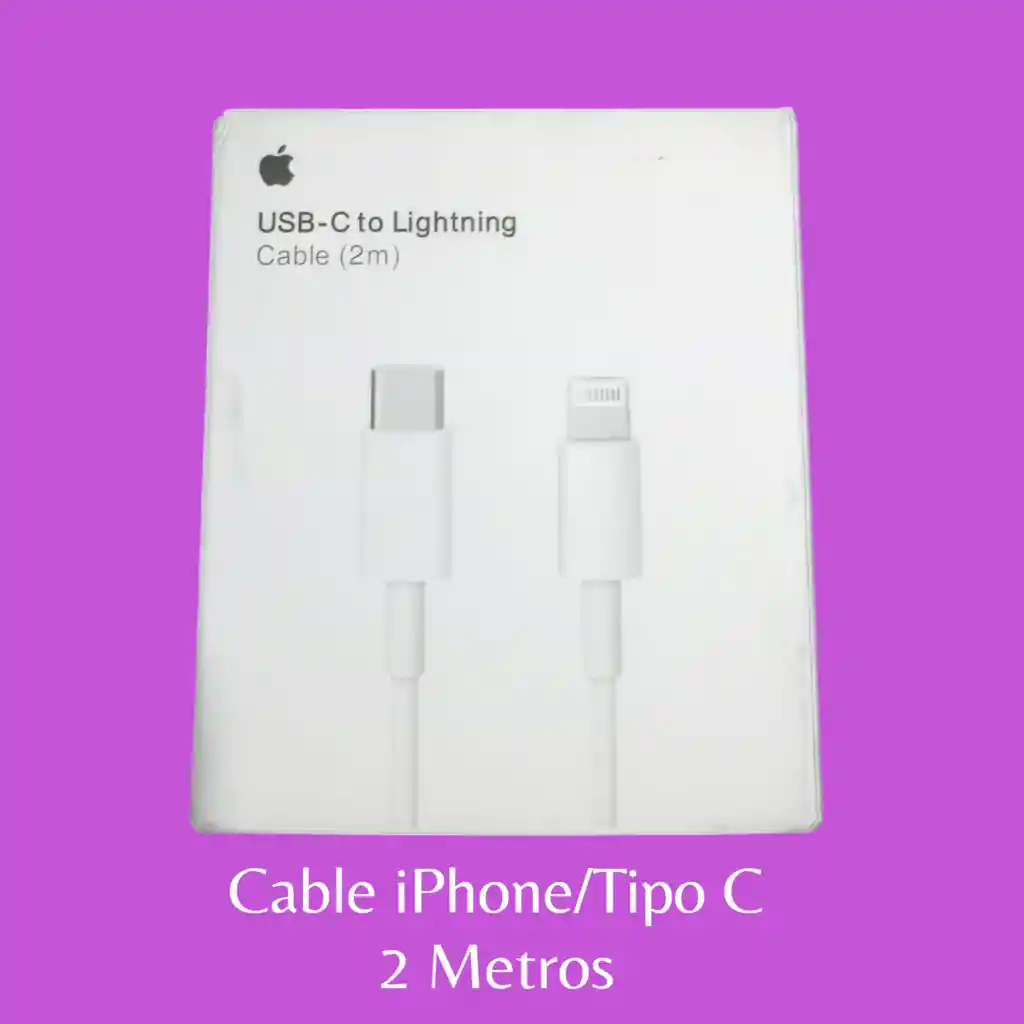 Cable Iphone / Tipo C 2 Metros
