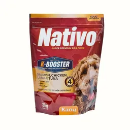 Alimento Seco Nativo K-booster Salmón, Pollo, Cordero Y Atún Kanu Pet Para Perro Adulto 2kg