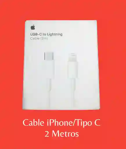 Cable Iphone / Tipo C 2 Metros