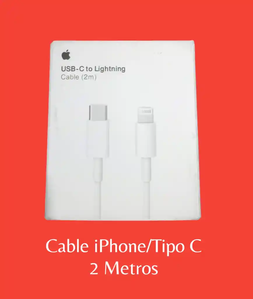 Cable Iphone / Tipo C 2 Metros