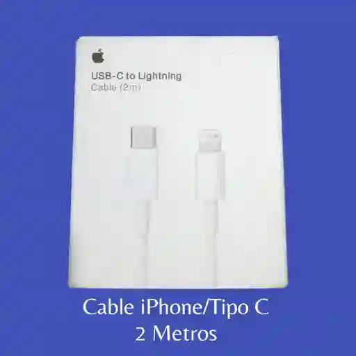 Cable Iphone A Tipo C 2 Metros De Largo