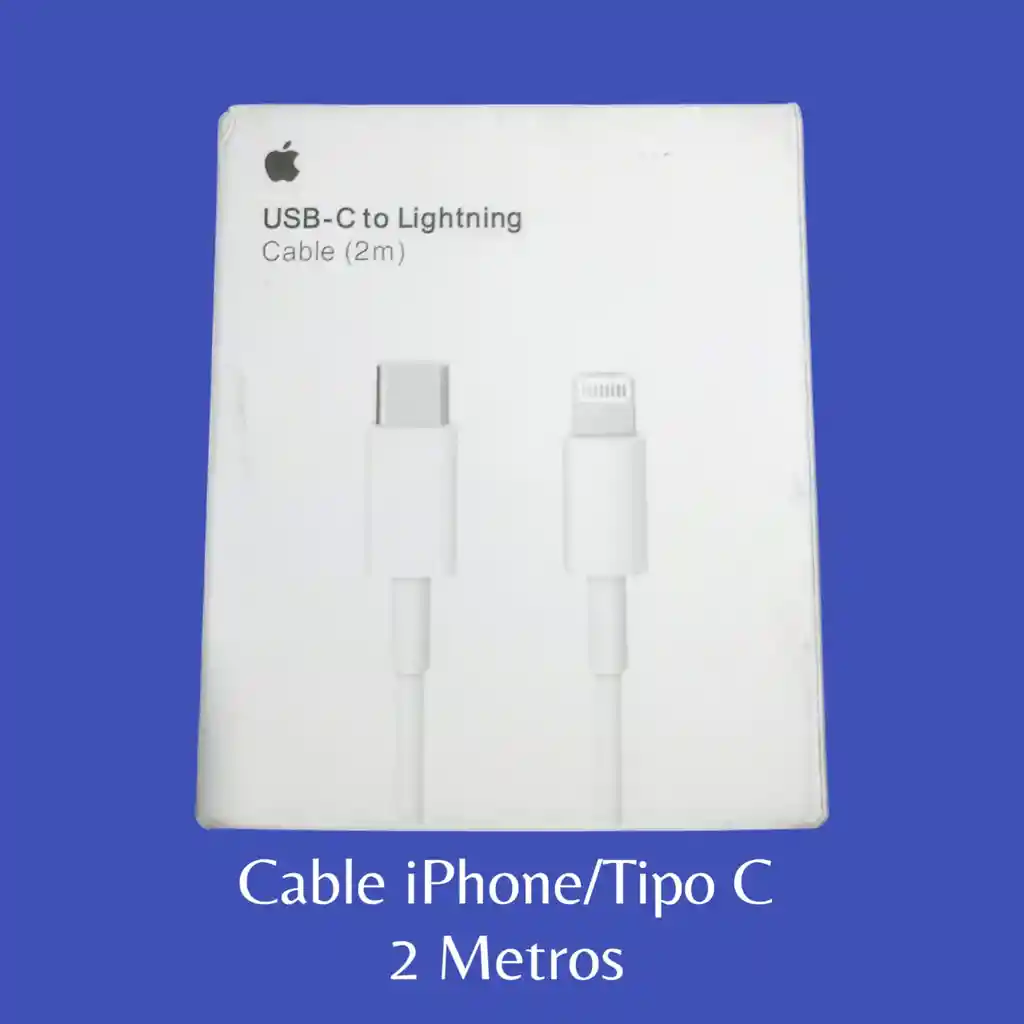 Cable Iphone A Tipo C 2 Metros De Largo
