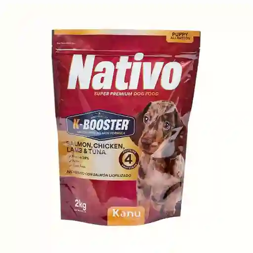 Alimento Seco Nativo K-booster Salmón, Pollo, Cordero Y Atún Kanu Pet Para Perro Cachorro