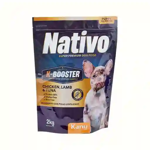 Alimento Seco Nativo K-booster Pollo, Cordero Y Atún Kanu Pet Para Perro Cachorro 2kg