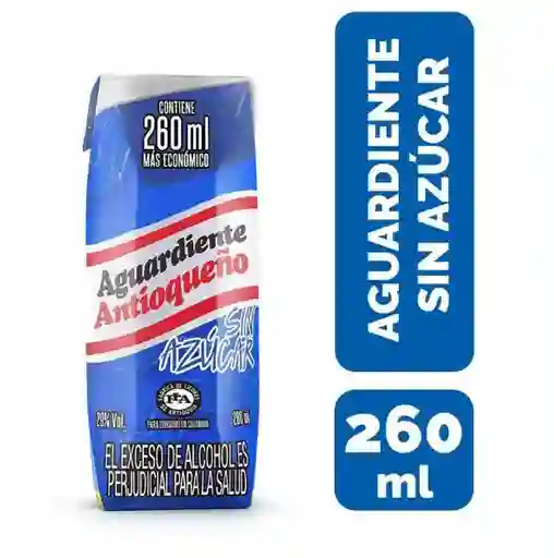 Aguardiente Antioqueño Azul 260ml