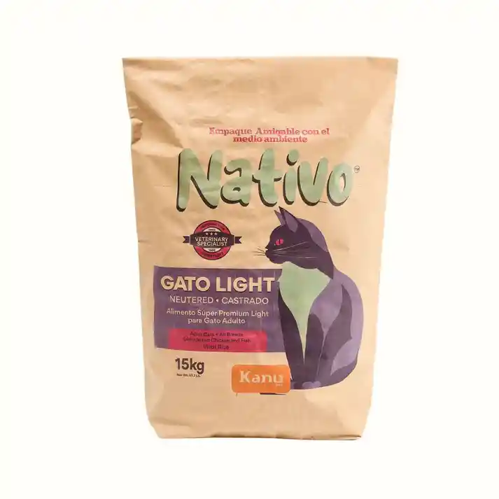 Alimento Para Gato Castrado Nativo Light Kanu Pet
