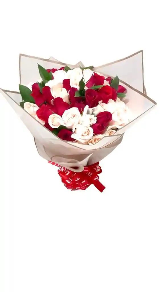 Bouquet Buchon 60 Rosas