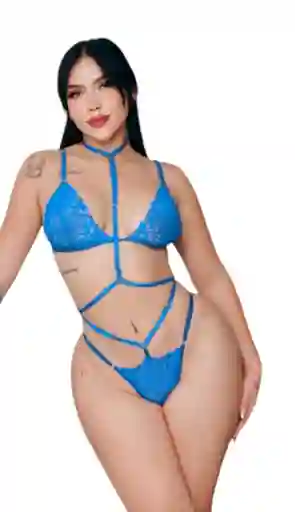 Lenceria Sexy Para Dama Azul