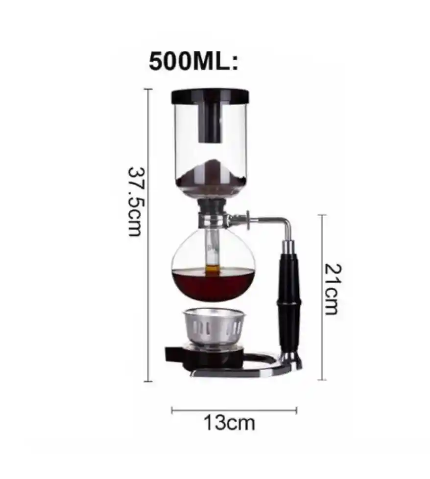 Cafetera Sifon Japones Metodo Al Vacio Siphon Coffee 500 Ml