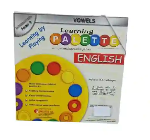 Juego Didáctico Learning Palette Ingles Vocales Para Niños