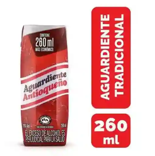 Aguardiente Antioqueño Rojo 260ml