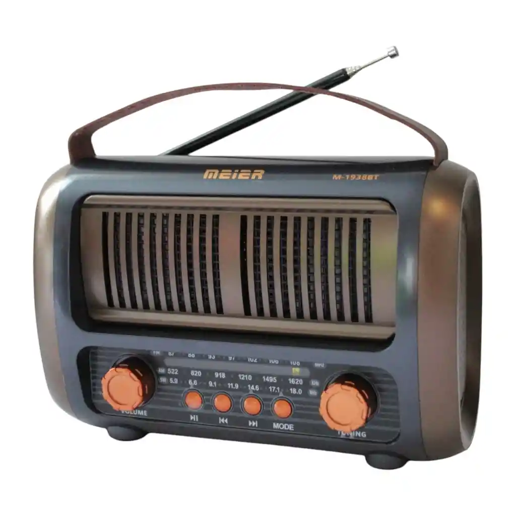 Radio Portatil Am Fm Recargable Con Estilo Retro Único