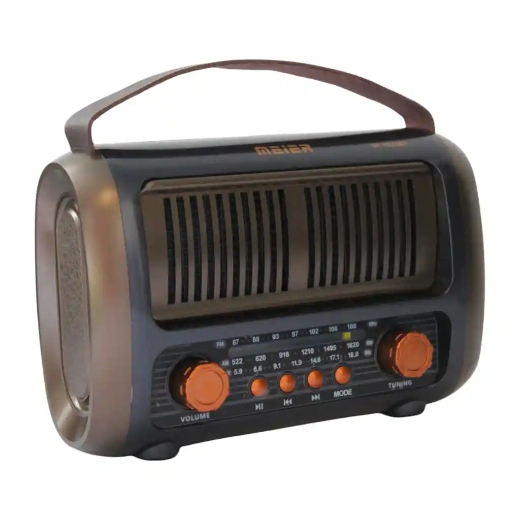 Radio Portatil Am Fm Recargable Con Estilo Retro Único