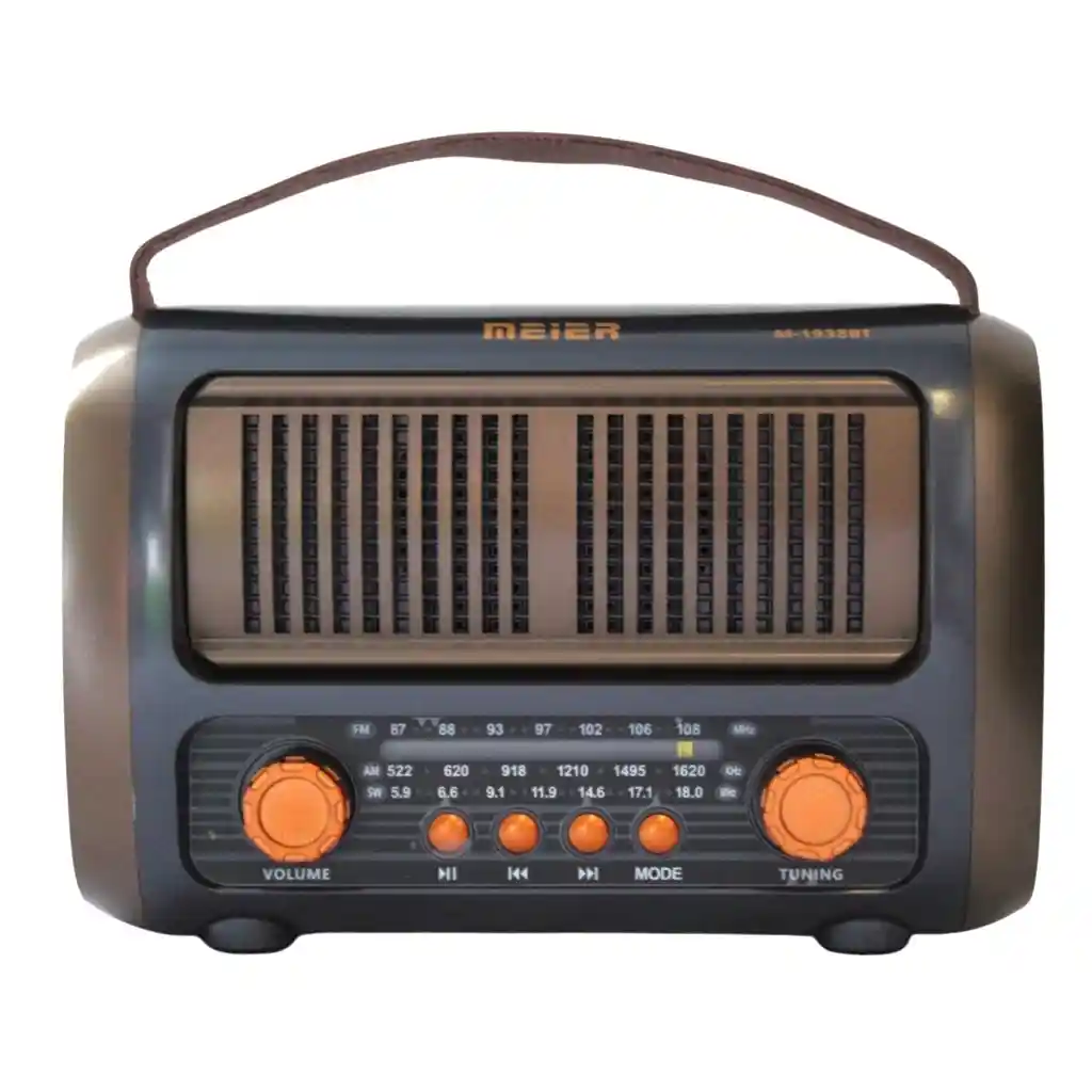 Radio Portatil Am Fm Recargable Con Estilo Retro Único