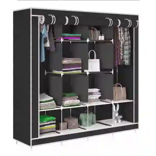 Armario De Tela Modular Con 4 Compartimentos