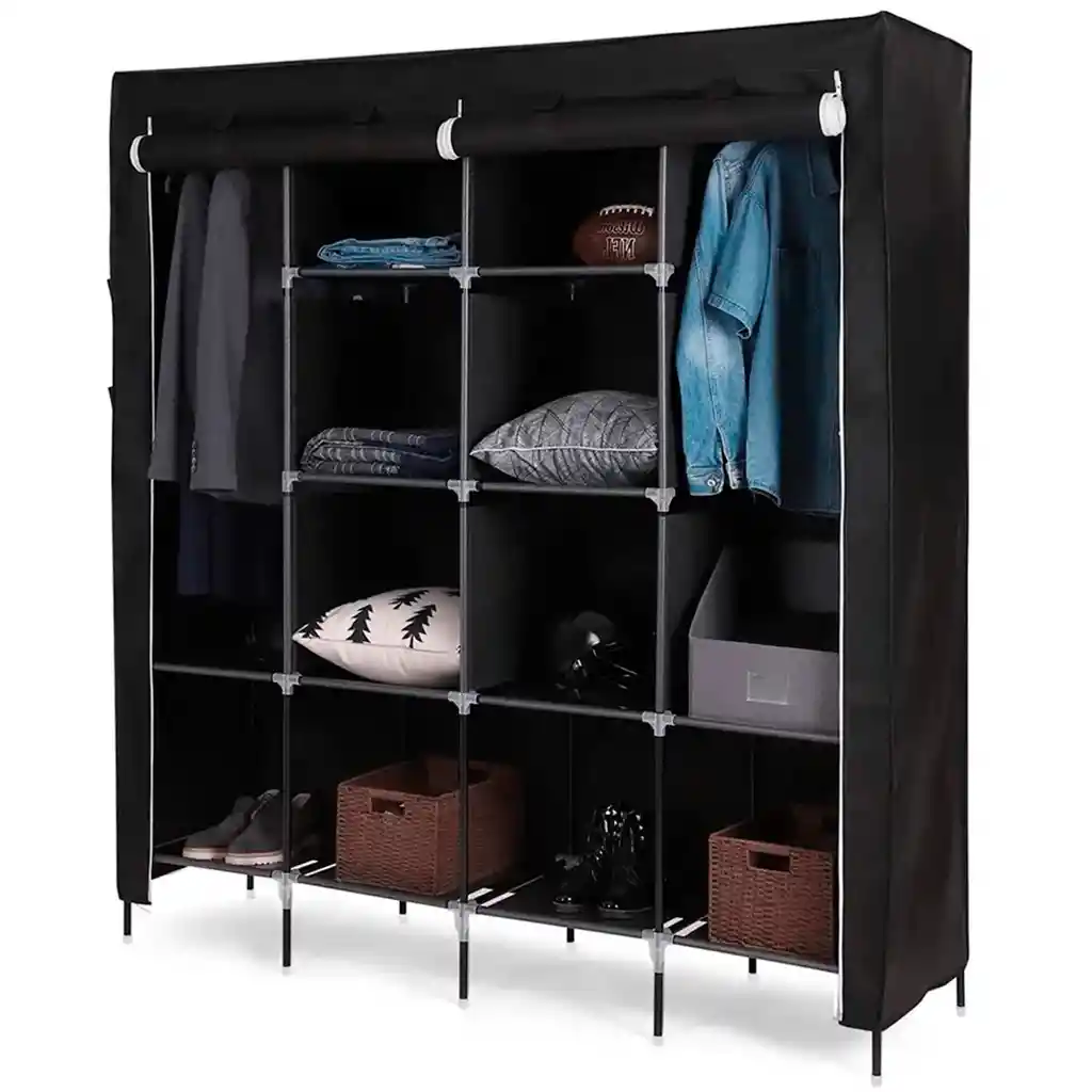 Armario De Tela Modular Con 4 Compartimentos