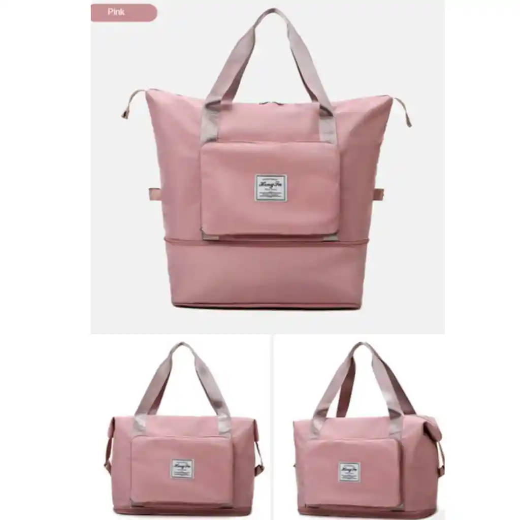 Bolso Expandible Para Dama Con Bolsillo Externo