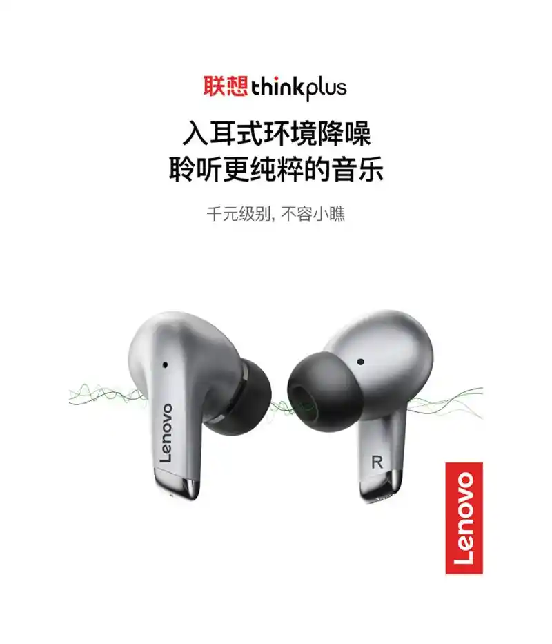 Audífonos Bluetooth Lenovo Lp5 Gris