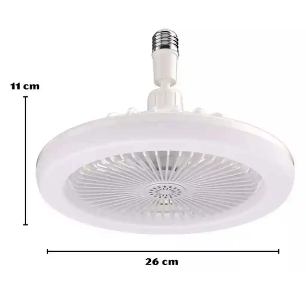 Bombillo Ventilador 2 En 1 Para Aire Fresco Y Luz