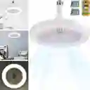 Bombillo Ventilador 2 En 1 Para Aire Fresco Y Luz