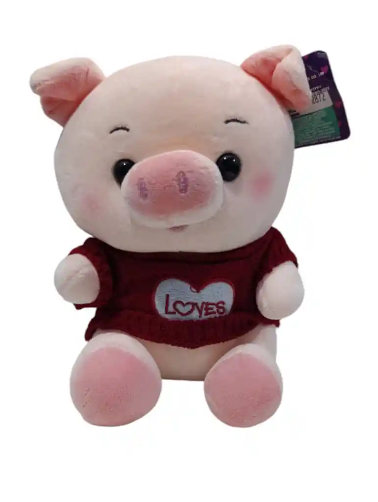 Peluche Muñeco Juguete Cerdito Con Saco