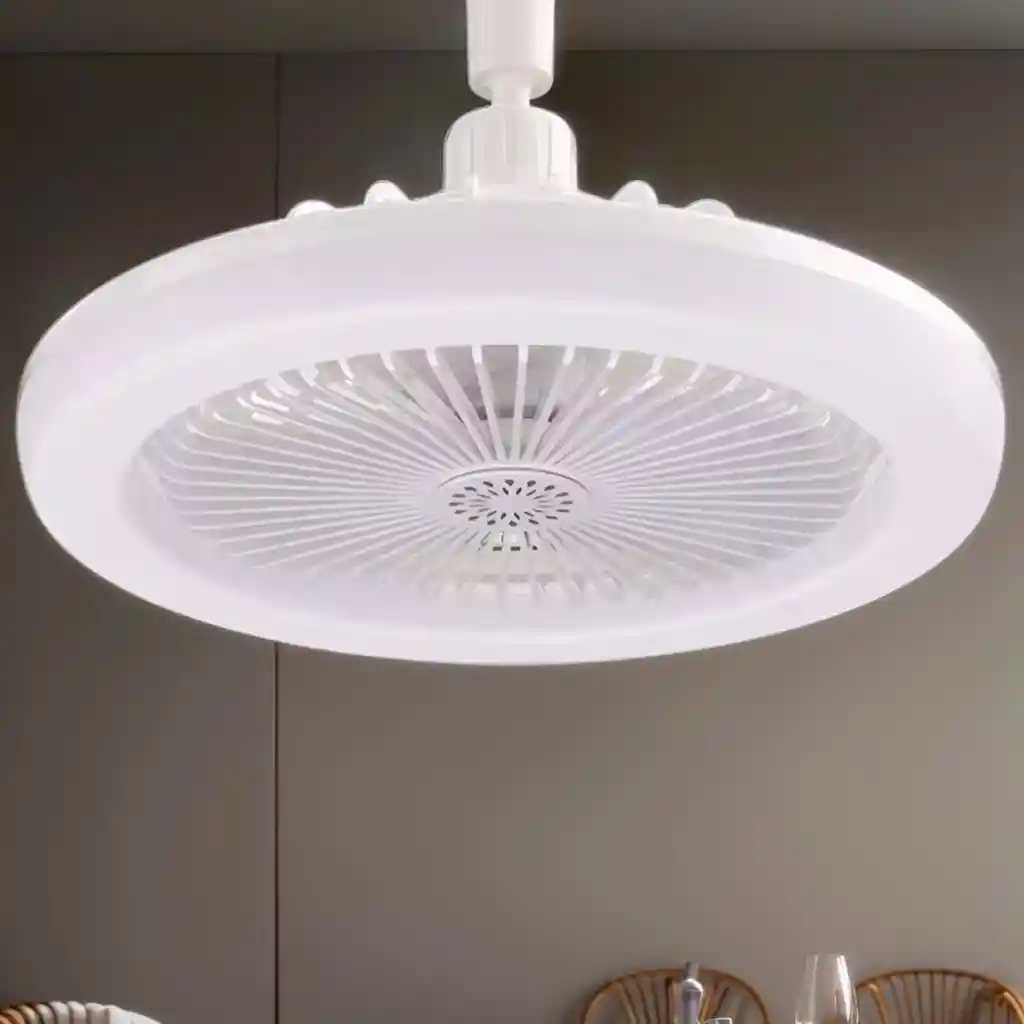 Bombillo Ventilador 2 En 1 Para Aire Fresco Y Luz