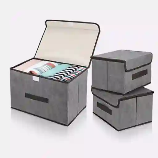 Set De 3 Cajas Organizadoras Para Ropa