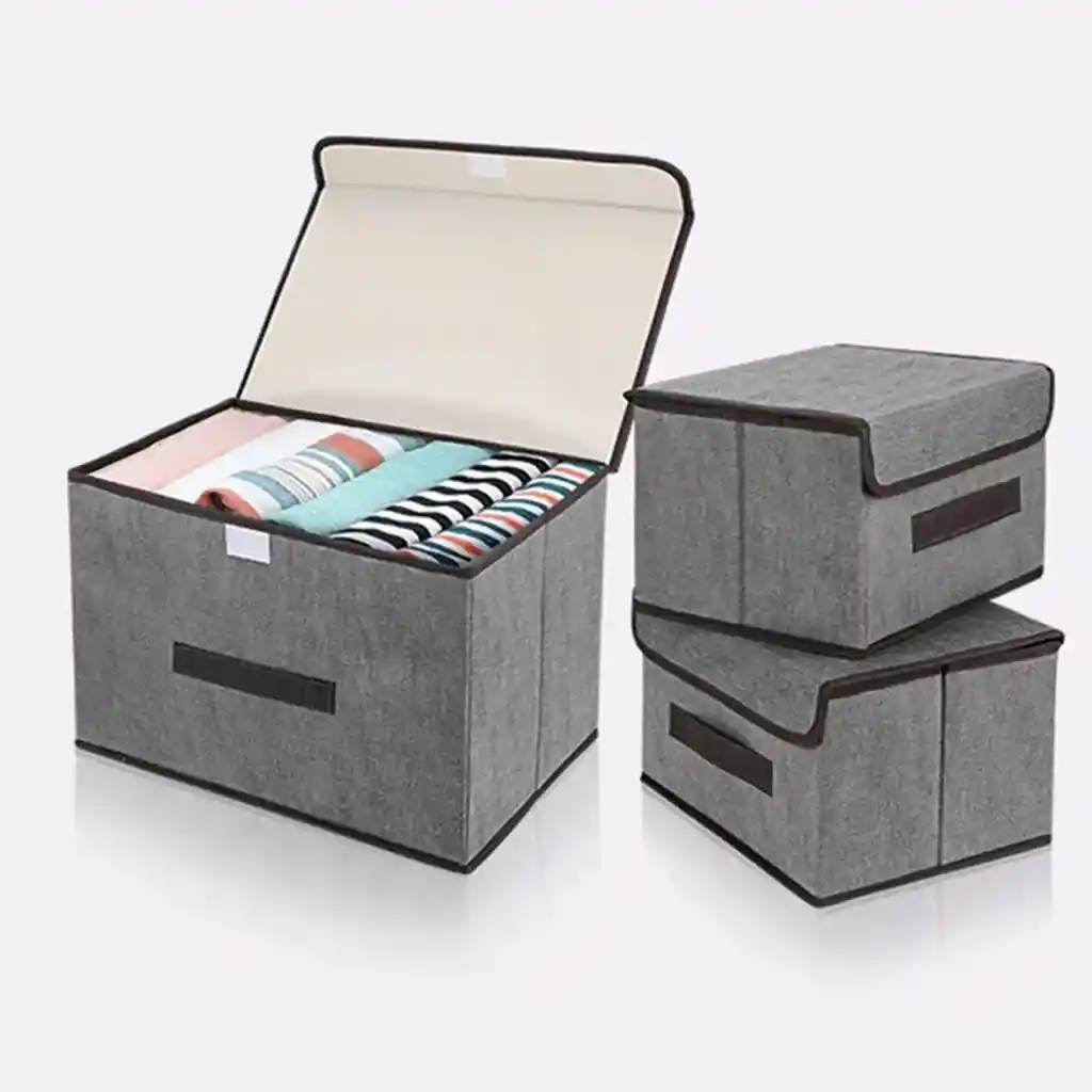 Set De 3 Cajas Organizadoras Para Ropa