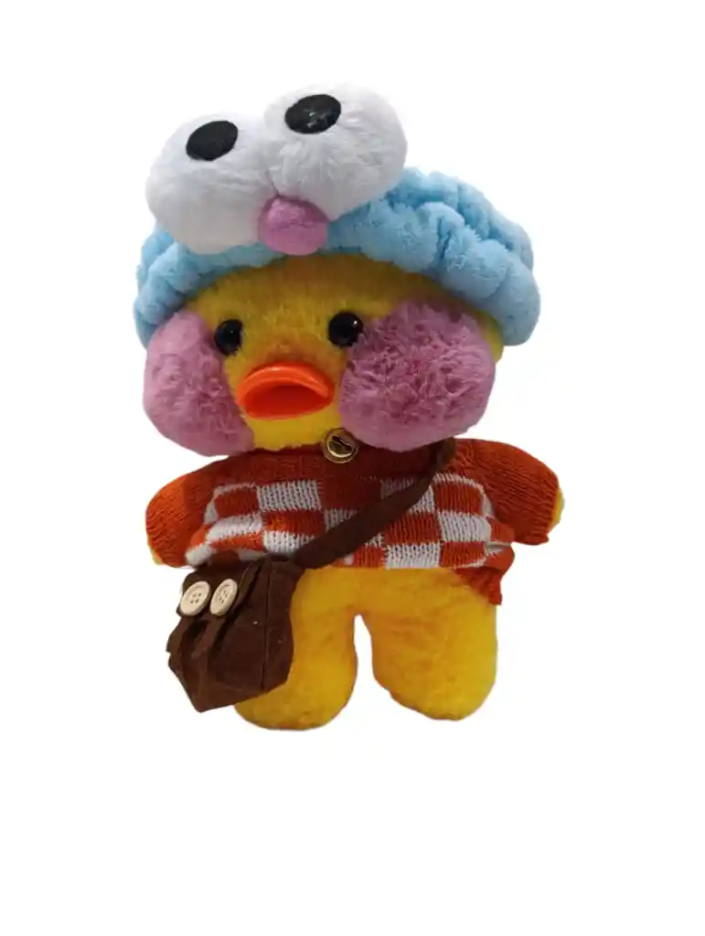 Peluche Muñeco Juguete Con Diseño De Pato Con Balaca Para Maquillaje Facial Vinchas Bandas Para Cabello De 25 Cm