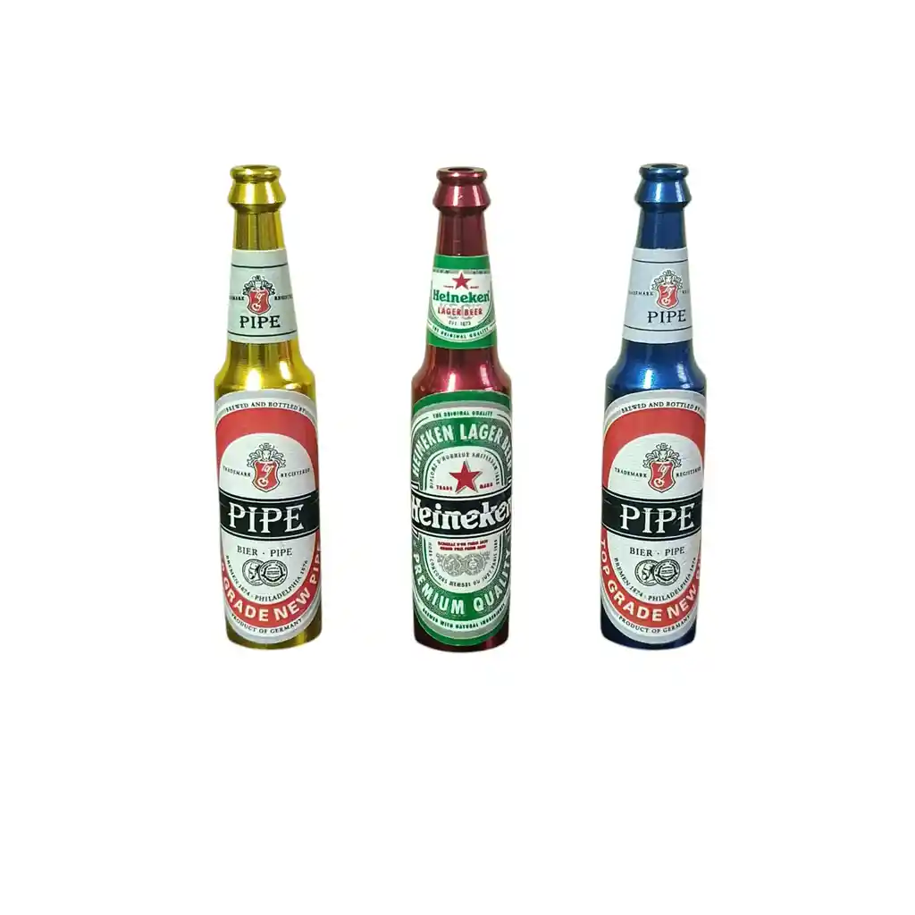 Pipa Armable Metalica Botella