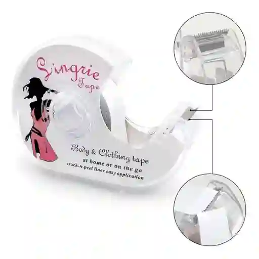 Cinta Adhesiva Doble Faz Para Ropa