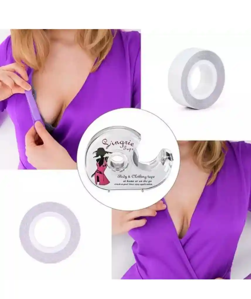 Cinta Adhesiva Doble Faz Para Ropa