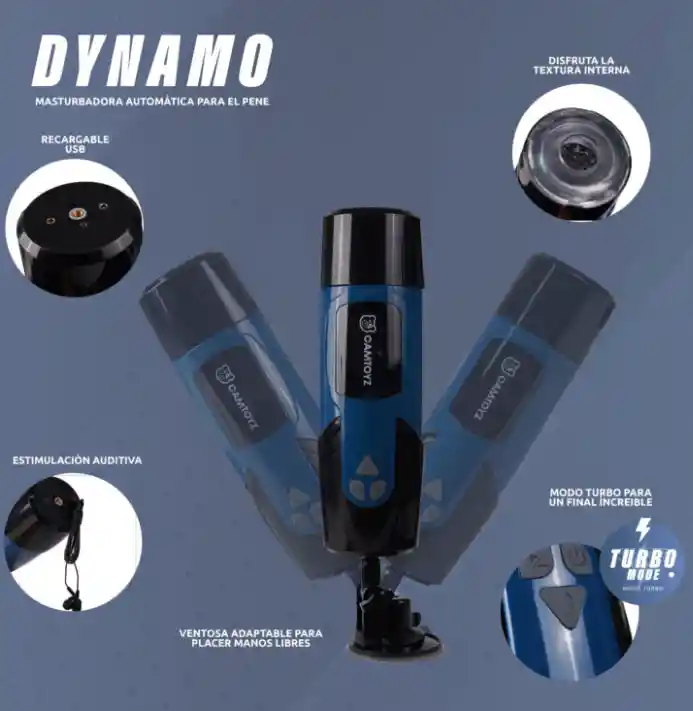 Masturbador Masculino Dynamo Optimus Pro Con Regalo