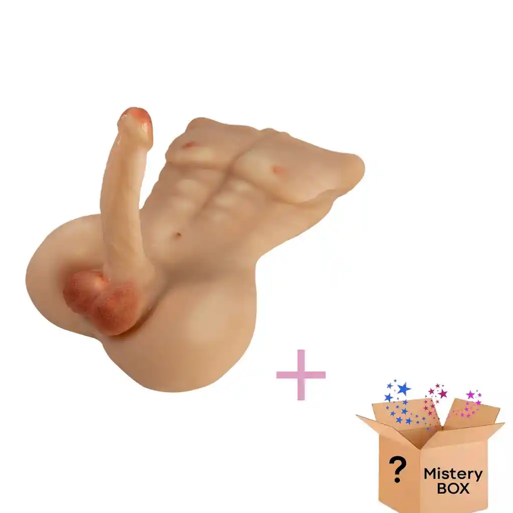 Torso Masculino Con Pene 21 Cm Y Ano Con Regalo Sorpresa