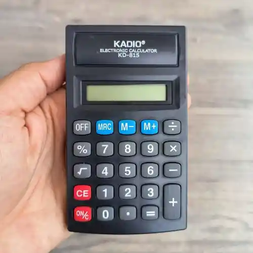 Calculadora De Bolsillo Kadio Kd-815 Negra