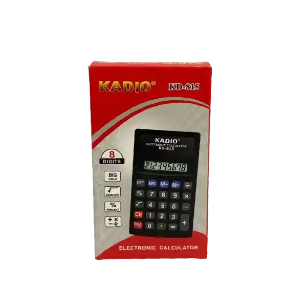 Calculadora De Bolsillo Kadio Kd-815 Negra