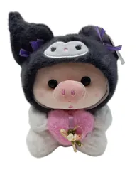 Peluche Muñeco Juguete Con Diseño De Cerdito O Cerdo Con Pijama De Kuromi