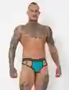Jockstrap Kenai Talla L Turquesa Pali Con Abertura Suspensorio Masculino