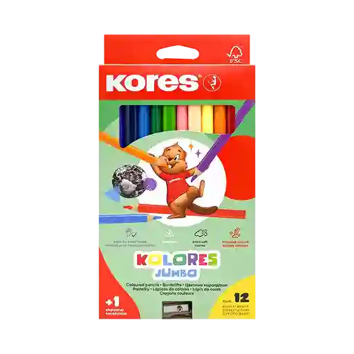 Colores Kores Jumbo X 12 Und