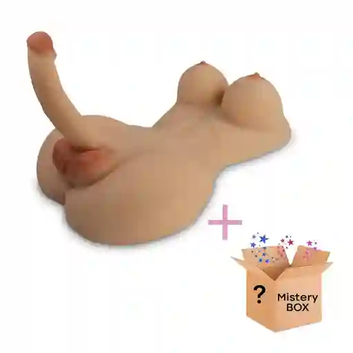 Torso Transexual Piel Con Dildo 21 Cm Mas Regalo Sorpresa