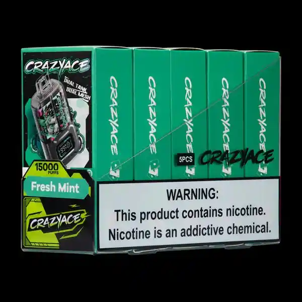 Vaper Crazyace 15.000 Caladas Fresh Mint