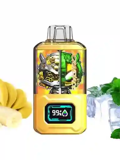 Vapeador Crazyace 15.000 Puffs Sabor Banana Ice